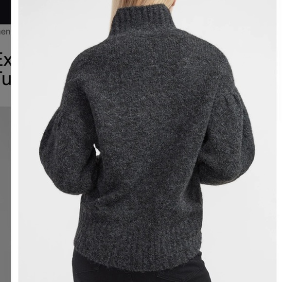 Express X You Chunky Turtleneck Sweater grey express women's NWT wool Xs & Small - Picture 2 of 5